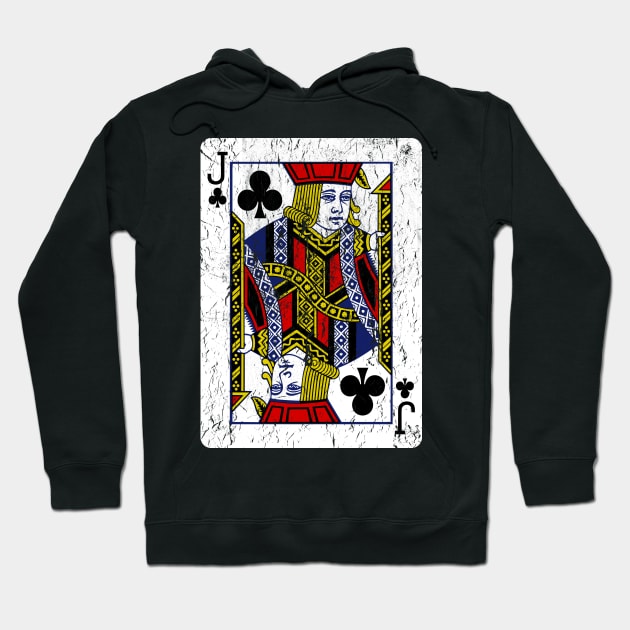 Jack of Clubs Playing Card Hoodie by vladocar